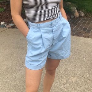Light Blue Khaki Shorts